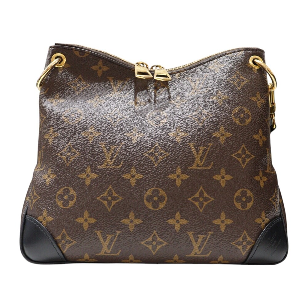 Louis Vuitton Crossbody Odeon LV Shoulder Canvas Monogram Bag NM Black Brown